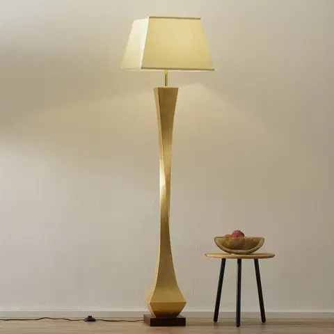 Stojacie lampy Schuller Valencia Stojaca lampa s ušľachtilým dizajnom, zlatá