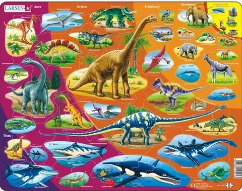 LARSEN puzzle Larsen Puzzle Puzzle Pravek - Dinosaury - Vývoj Larsen HL1-SK