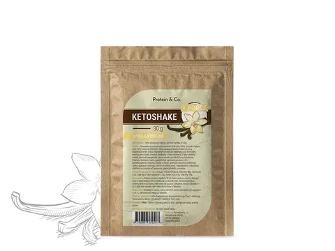 Ketodiéta Protein & Co. Ketoshake – 1 porcia 30 g PRÍCHUŤ: Vanilla dream