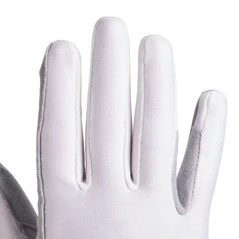 rukavice Detské jazdecké rukavice Basic biele