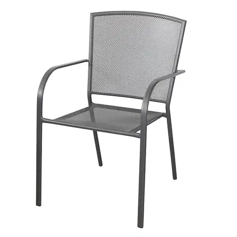 Záhradne kovové kreslá Oceľová stolička XT3083