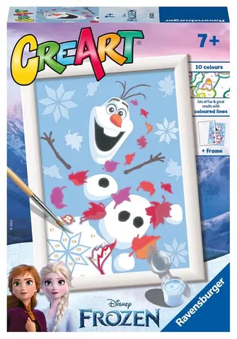 Kreatívne a výtvarné hračky RAVENSBURGER - CreArt Disney: Ľadové kráľovstvo: Rozosmiaty Olaf