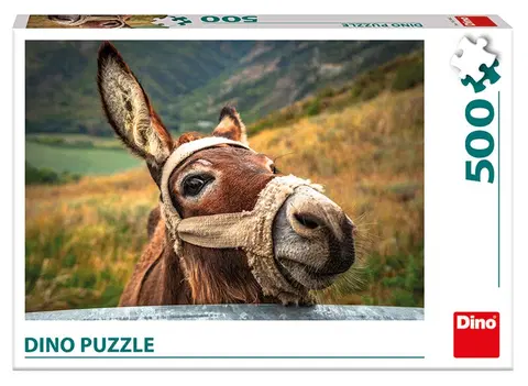 Hračky puzzle DINO - Oslík 500 Puzzle
