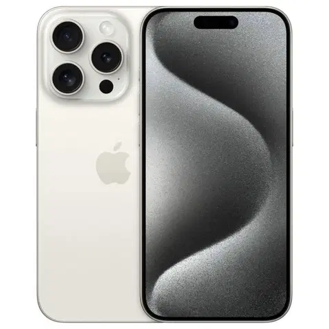 Mobilné telefóny Apple iPhone 15 Pro 128 GB Titánová biela MTUW3SXA