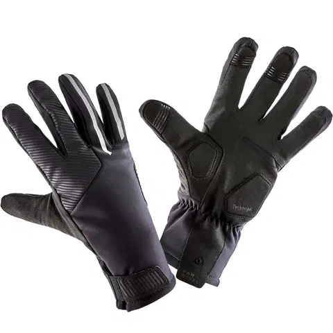 rukavice Zimné cyklistické rukavice 900 čierne