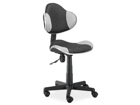 Kancelárske stoličky Signal Kancelárska stolička Q-G2 šedo/čierna