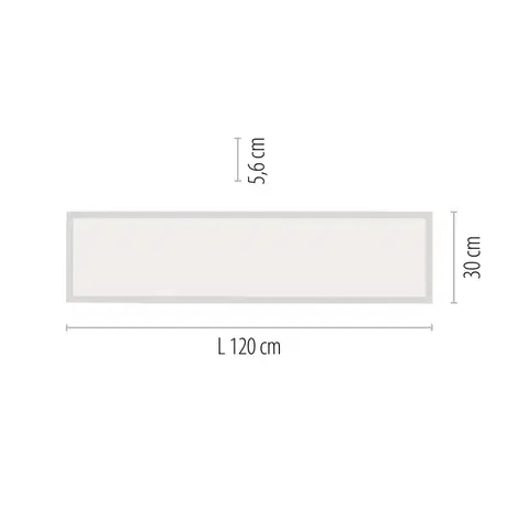 Stropné svietidlá Q-Smart-Home Stropné LED svietidlo Q-FLAG 120x30 cm, Smart Home