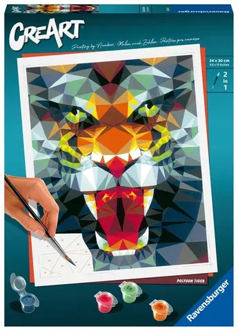 Kreatívne a výtvarné hračky RAVENSBURGER - Creart polygónový tiger