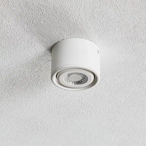 Bodové svetlá Fabas Luce LED Downlight Anzio, výkyvné, biele