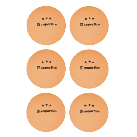Pingpongové loptičky Pingpongové loptičky inSPORTline Elisenda S3 6ks oranžová