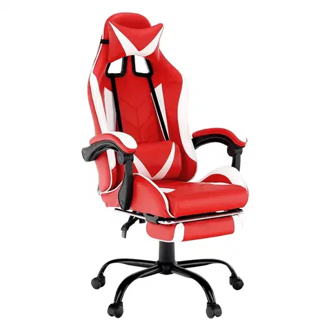 Kancelárske stoličky Herné kreslo s podnožkou OZGE NEW Tempo Kondela Červená