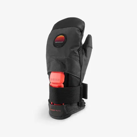 rukavice Detské palčiaky MI 500 Protect na snowboard čierne