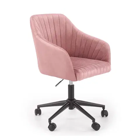 Kancelárske stoličky HALMAR Fresco kancelárske kreslo ružová (Velvet)
