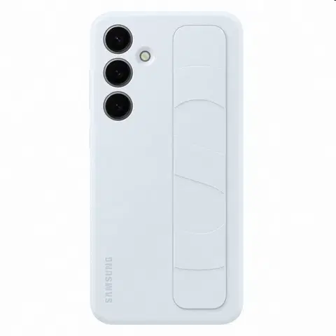 Puzdrá na mobilné telefóny Zadný kryt Silicone Grip Cover pre Samsung Galaxy S24 Plus, svetlomodrá EF-GS926CLEGWW