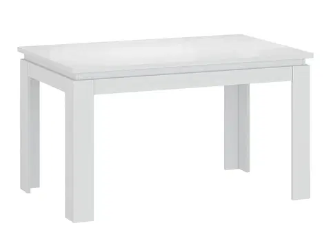 Jedálenské stoly KONDELA Lindy rozkladací jedálenský stôl biela