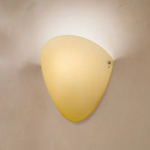 Nástenné svietidlá Vistosi Ovalina – nástenné svietidlo E27 lesklý topás
