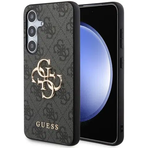 Puzdrá na mobilné telefóny Zadný kryt Guess 4G Metal Logo pre Samsung Galaxy S24 Plus, šedá 57983119483