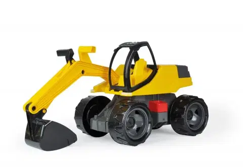 Hračky - dopravné stroje a traktory LENA - čierno žltý bager
