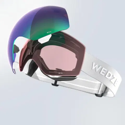 okuliare Okuliare G 900 I na lyže a snowboard do každého počasia biele