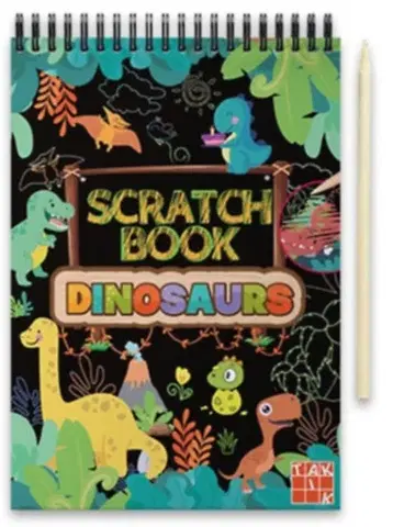 Pre deti a mládež - ostatné Scratch Book - Dinosaurs