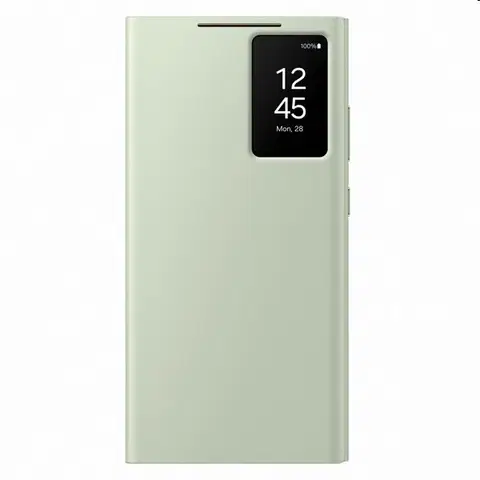 Puzdrá na mobilné telefóny Puzdro Smart View Wallet pre Samsung Galaxy S24 Ultra, light green EF-ZS928CGEGWW