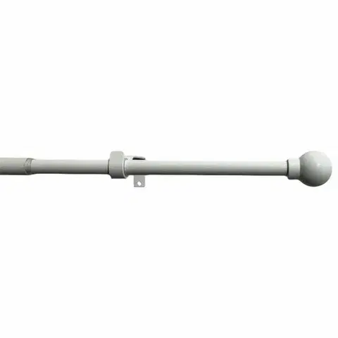 Závesy Záclonová súprava roztiahnuteľná Guľa 16/19 mm biela, 120 - 230 cm