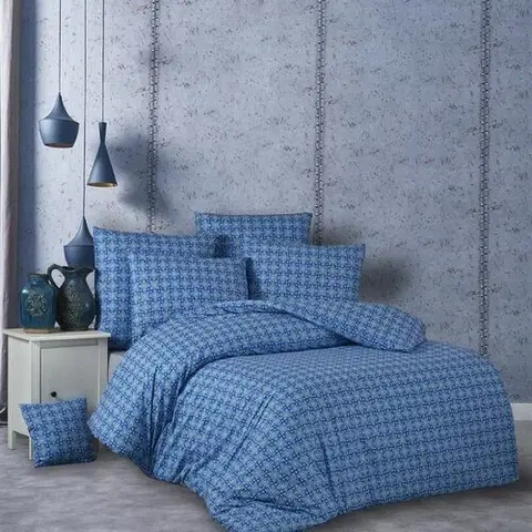 Obliečky BedTex Bavlnené obliečky Snorri modrá, 140 x 200 cm, 70 x 90 cm