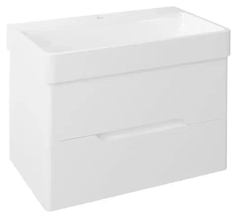 Kúpeľňa SAPHO - MEDIENA umývadlová skrinka 77x50,5x49cm, biela matná/biela matná MD080