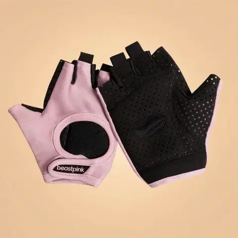 Rukavice na cvičenie BeastPink Dámske fitness rukavice Hyper Pink  MM