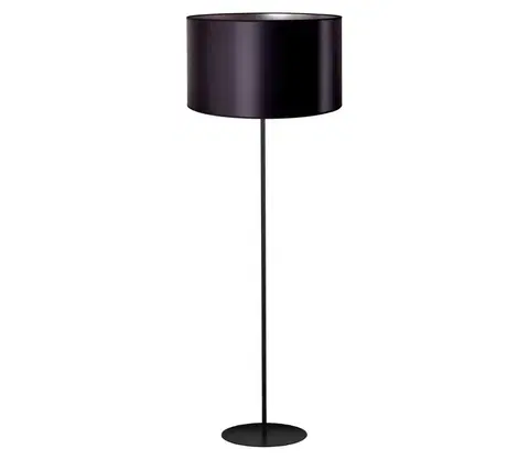 Lampy   - Stojacia lampa CANNES 1xE27/15W/230V 45 cm čierna/strieborná 