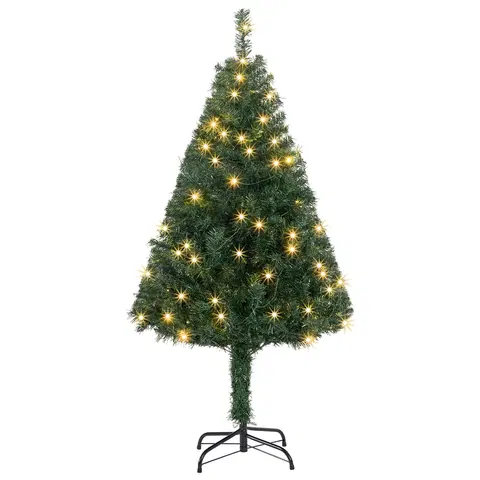 Vianočné ozdoby Juskys Umelý vianočný stromček s LED sviečkami - 120 cm
