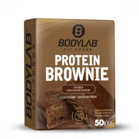 Ostatné snacky Bodylab24 Protein Brownie 12 x 50 g dvojitá čokoláda
