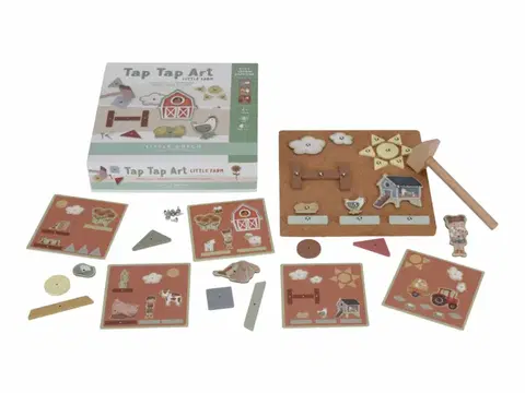Kreatívne a výtvarné hračky LITTLE DUTCH - Kreatívna sada Tap Tap Farma