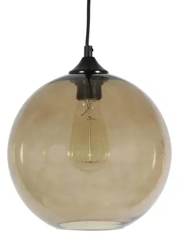 Osvetlenie Závěsná lampa EDISON s nastavitelnou výškou Candellux Hnedá