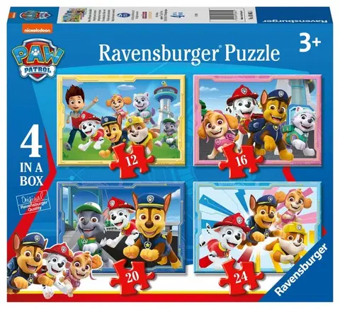 Hračky puzzle RAVENSBURGER - Labková patrola 4 v 1