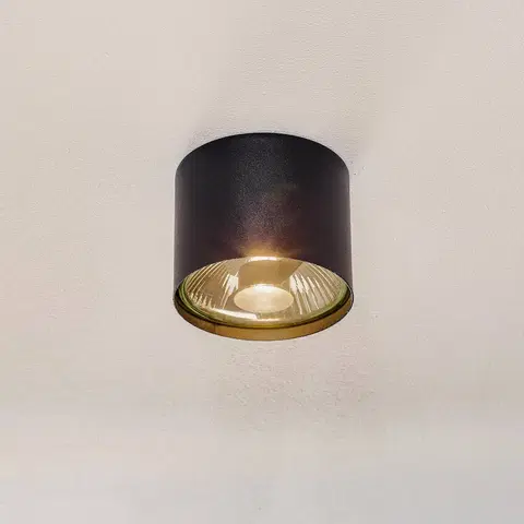 Bodové svetlá ALDEX Stropné svietidlo Bot, čierne, 1-plameňové