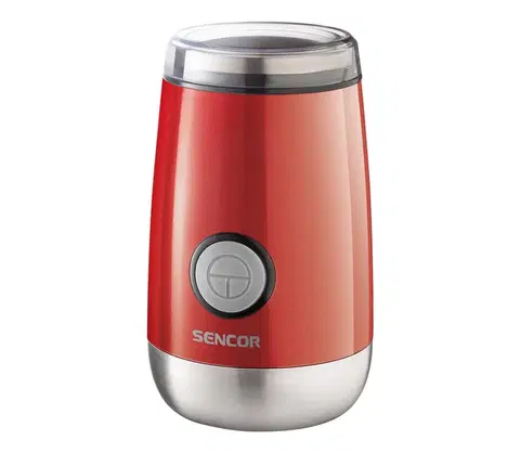 Predlžovacie káble Sencor Sencor - Elektrický mlynček na zrnkovú kávu 60 g 150W/230V červená/chróm 