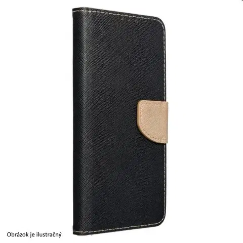 Puzdrá na mobilné telefóny Puzdro FANCY Book pre Samsung Galaxy A54 5G, čiernezlaté TEL195969
