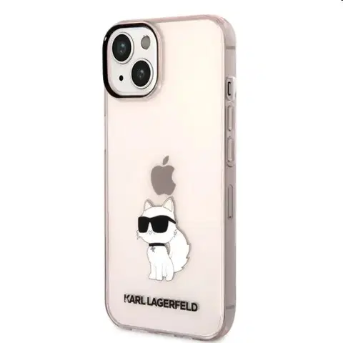Puzdrá na mobilné telefóny Puzdro Karl Lagerfeld IML Choupette NFT pre Apple iPhone 14 Plus, ružové 57983112431
