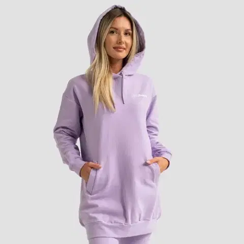 Mikiny GymBeam Dámska Longline mikina Limitless Lavender  MM