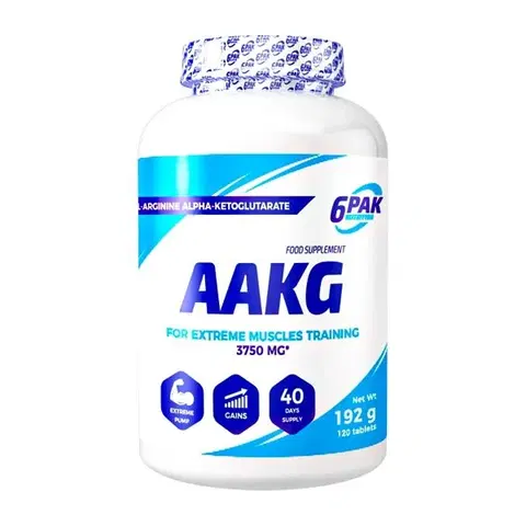 Anabolizéry a NO doplnky AAKG - 6PAK Nutrition 120 tbl.