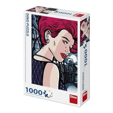 1000 dielikov Dino Toys Puzzle Tajomná žena 1000 pop art Dino
