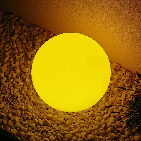 Solárne dekoračné osvetlenie Lindby Lindby Yohan RGB solárna LED lampa, 30 cm