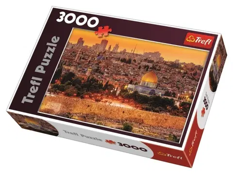 Hračky puzzle TREFL - Puzzle Strechy Jeruzalema - Izrael.
