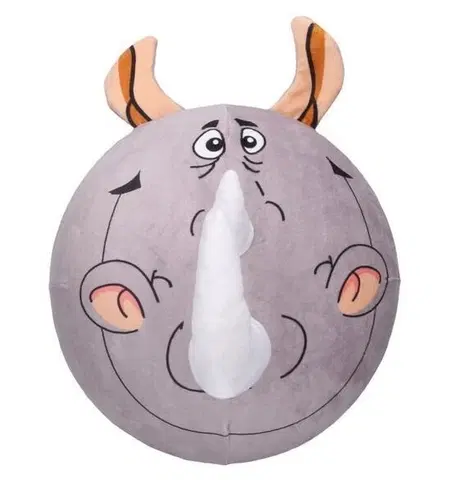 Plyšové hračky WIKY - Plyšová nafukovacia lopta Nosorožec 30cm