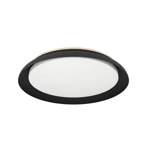 Stropné svietidlá EGLO Stropné LED svetlo Penjamo Ø 46,5 cm, čierna