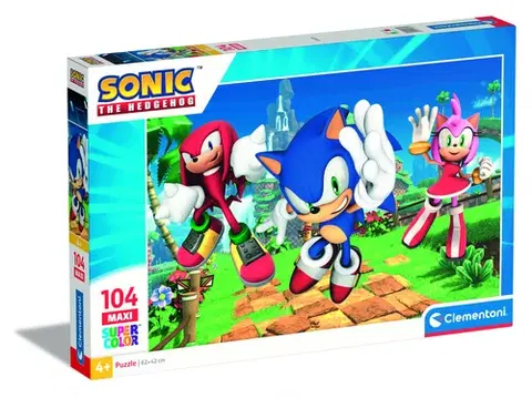 Od 100 dielikov Puzzle Sonic 104 maxi Clementoni
