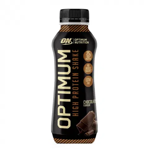 Proteínové RTD nápoje Optimum Nutrition Optimum High Protein Shake 12 x 330 ml jahoda