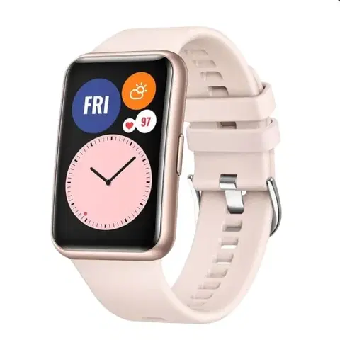 Príslušenstvo k wearables FIXED Silikónový remienok pre Huawei Watch FIT, ružová