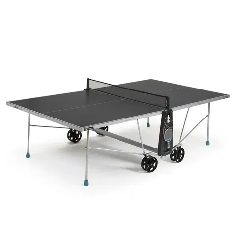 stolný tenis Outdoorový stôl Free 100X na stolný tenis sivý